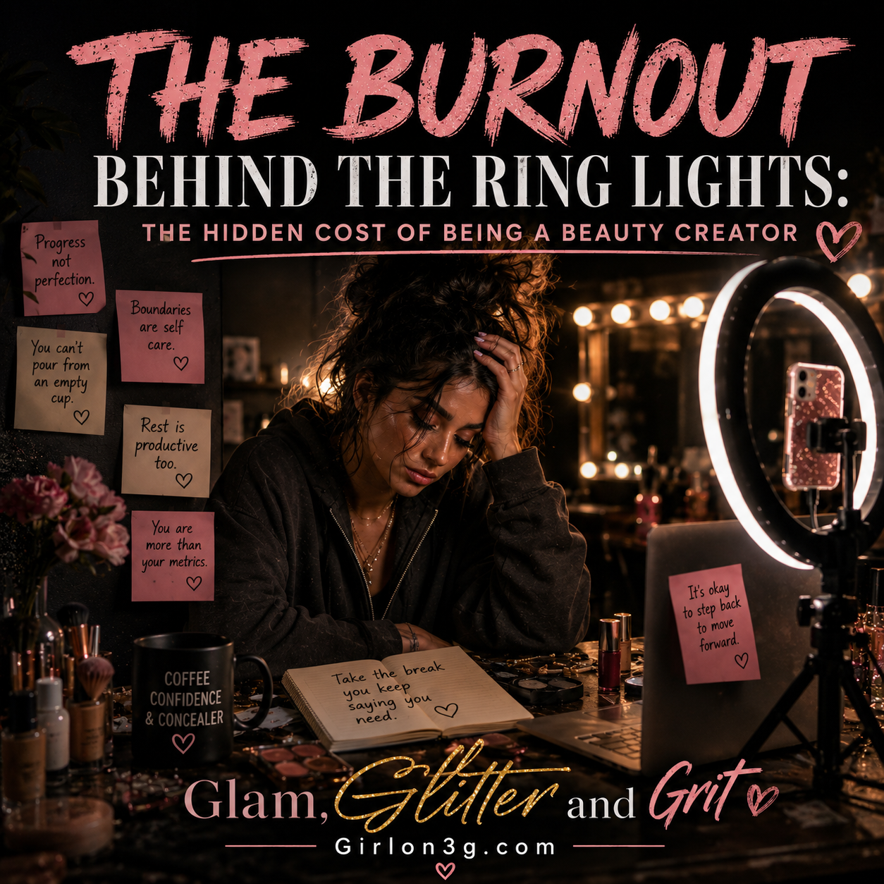 The Burnout Behind the Ring Lights: The Hidden Cost of Being a Beauty Creator